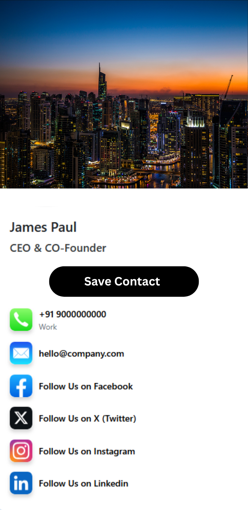 Dark Professional Template